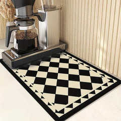 Absorbent Coffee Bar Mat for Countertop