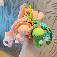 Cartoon Dinosaur Keychain Animal Pendant Accessory For Men Women Boy Girl