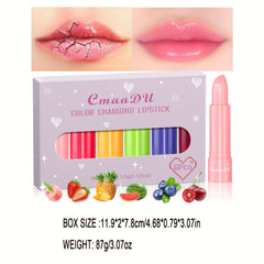 6pc Magic Lipstick Set Long Lasting Moisturizing Lip Balm Fruit Flavor