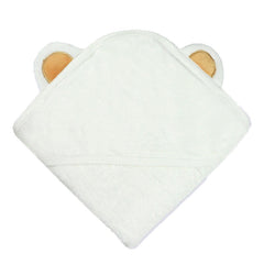 Hooded Baby Towels Soft Coral Fleece Bath Towel With Bear Ears