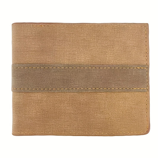 Men's Block Short Wallet Money Clip Card Holder Coin Purse