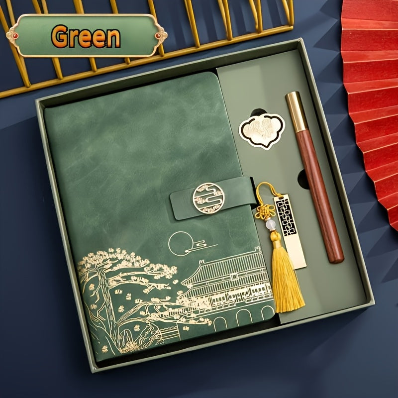 Customizable A5 Personalized Notebook Gift Set for Men with Pen & Refill