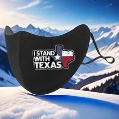 3D Plush Warm Mask with Texas Pattern