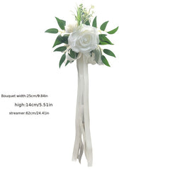 Wedding Floral Arrangement Roses Greenery Decor