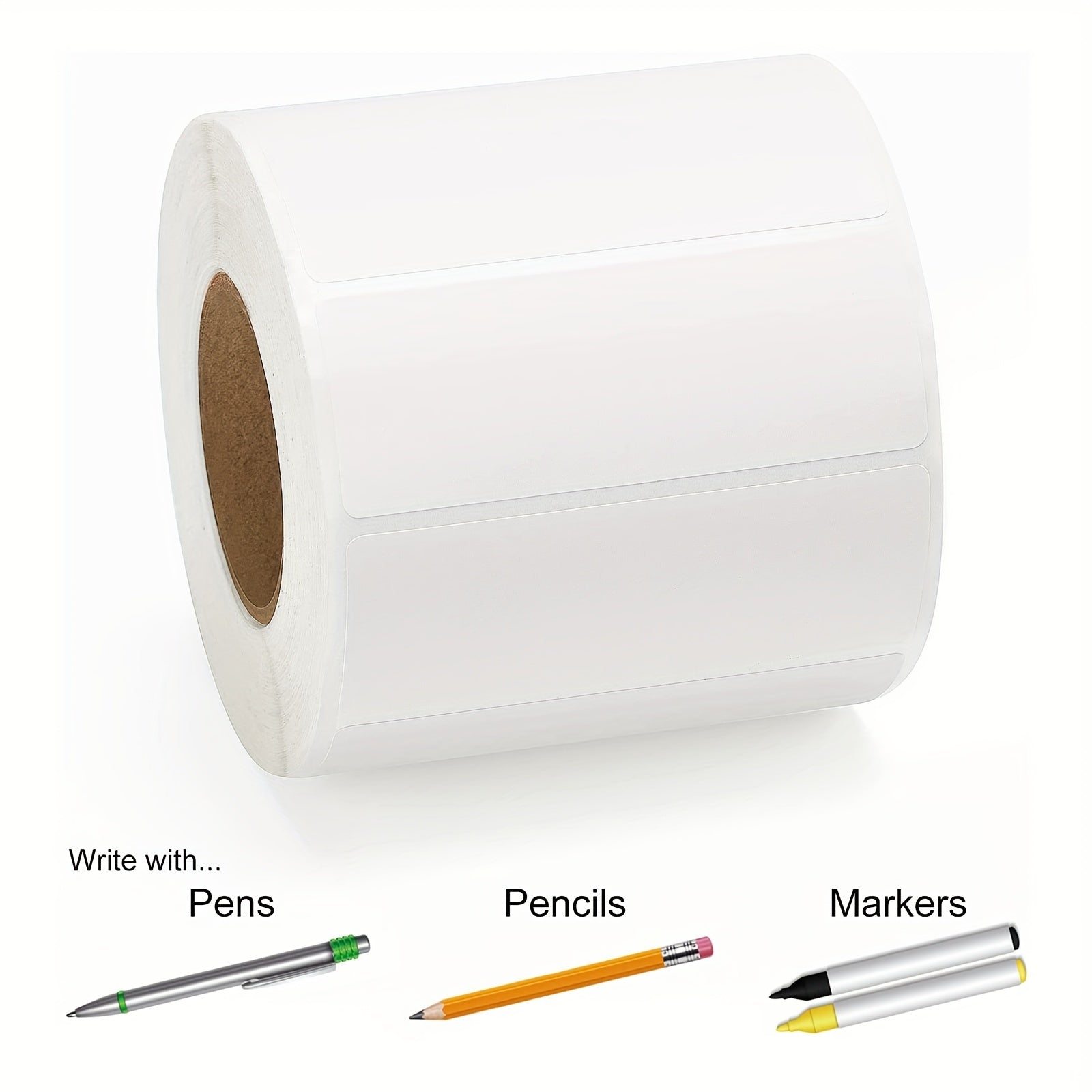 500pcs Blank Name Tag Label Stickers for Office School Home