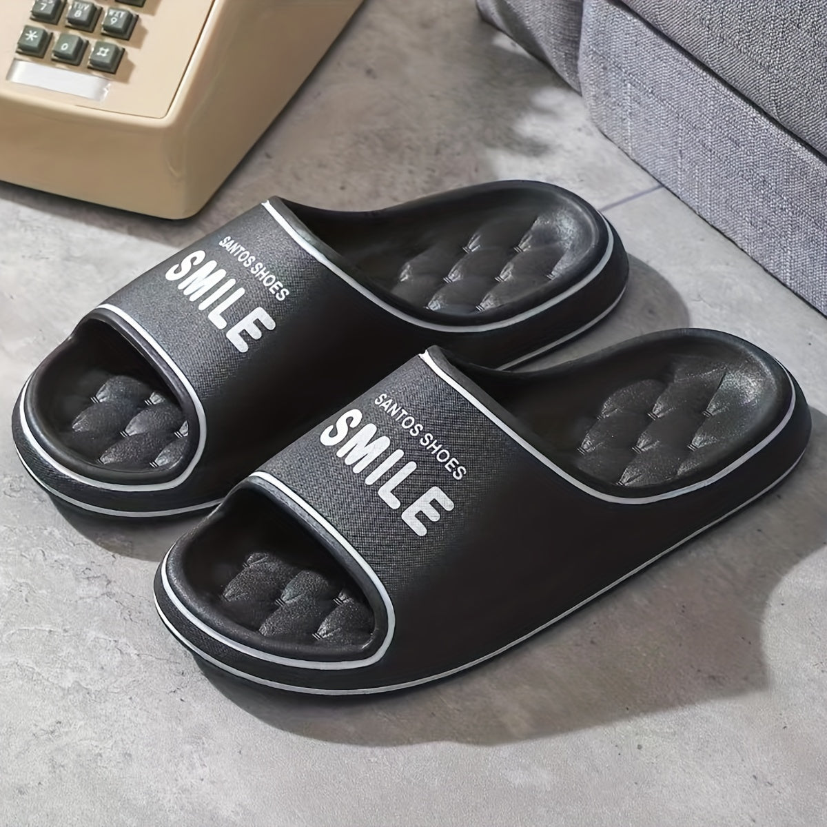 Men's Lightweight Non Slip Slides Comfortable Quick Drying Slides