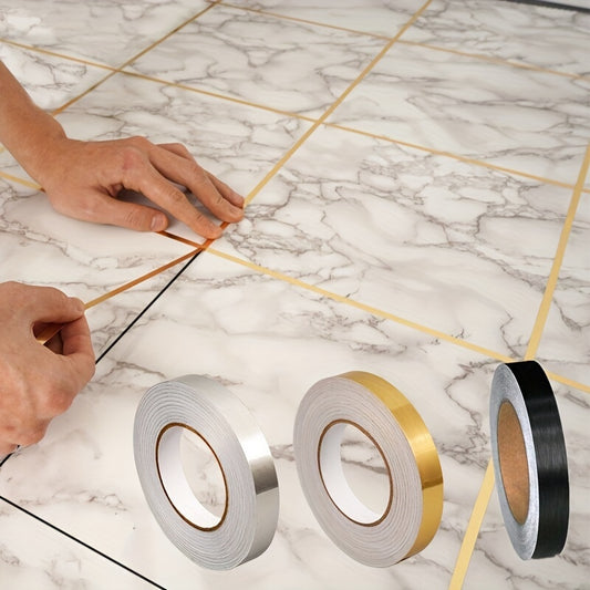 50M Waterproof Tile Sticker Adhesive Tape for Wall Floor Ceiling DIY Home Decor