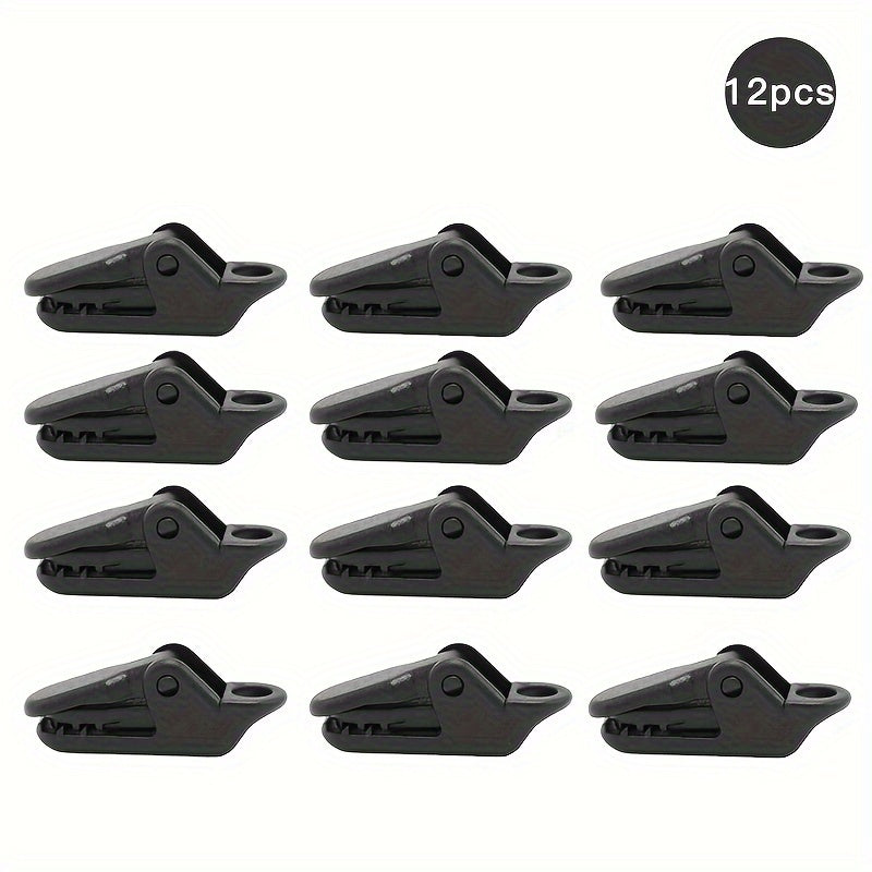 8pcs Tent Crocodile Clips Outdoor Camping Canopy Tent Windproof Fixed Clip