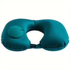 Air Cushion Self Inflating Button Neck Pillow For Travel