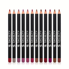12 Matte Waterproof Lip Liner Set Natural Look