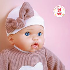 MOXXGFT 40 Reborn Toddler Doll with Clothes Pacifier Soft Body Simulation Doll