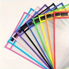 10 Pack Reusable Dry Erase Pockets Clear Plastic Sleeves Write and Wipe