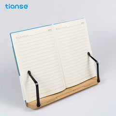 TIANSE Wooden Book Stand 28.02 X 20.02 cm Adjustable Holder