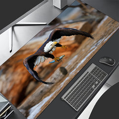 Eagle Fish Catching HD Mouse Pad Office Desk Mat