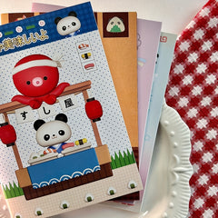 A6 Notebook Dotted Pages Playful Illustrations