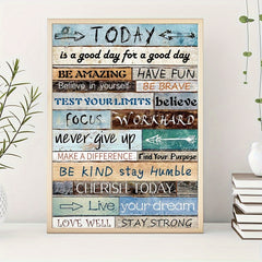 Inspirational Quote Canvas Painting Poster Prints - Home Wall Decoration