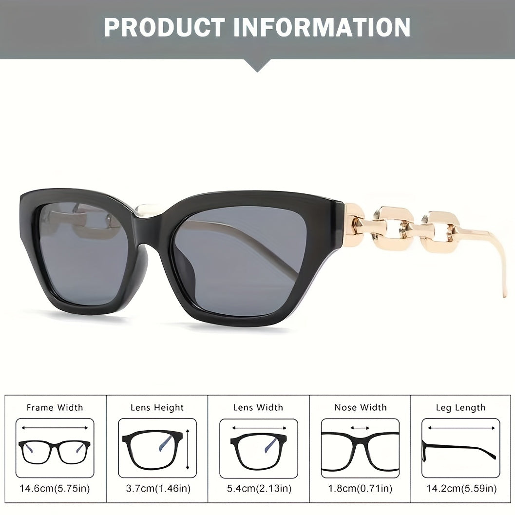 Y2K Cat Eye Sunglasses Chain Charm UV400