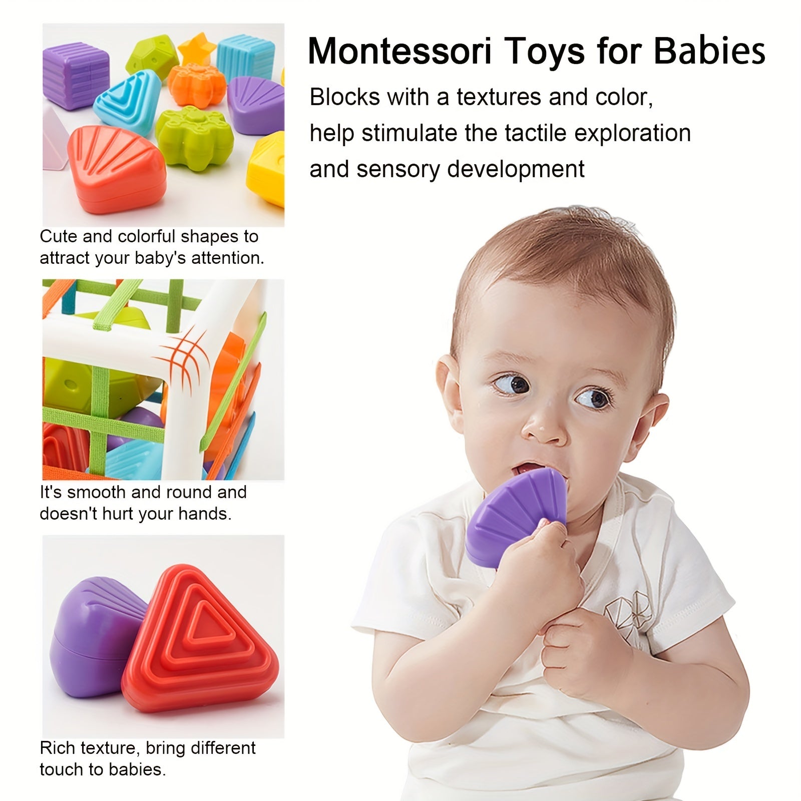 Montessori Shape Sorter Toy for 1 Year Olds