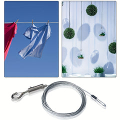 Adjustable Stainless Steel Picture Hanging Wire Kit 6.5ft