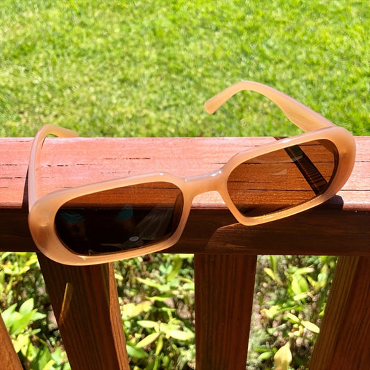 Y2K Rectangle Sunglasses Narrow Sun Shades