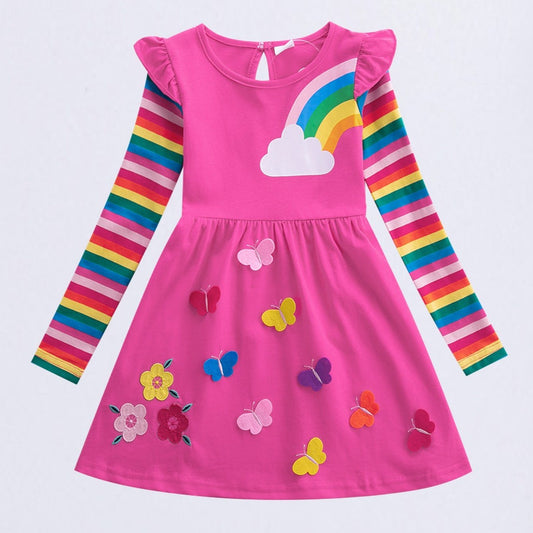 Cartoon Anime Long Sleeve Red Princess Dress