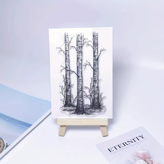 Tree Transparent Stamps for Holiday Card Making Decoration