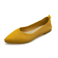 Women's Lightweight Knit Slip-on Shoes Soft Sole Low Top Casual Footwear