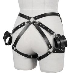 Punk Waist Harness Belt Leather Lingerie Leg Body Garter Gothic