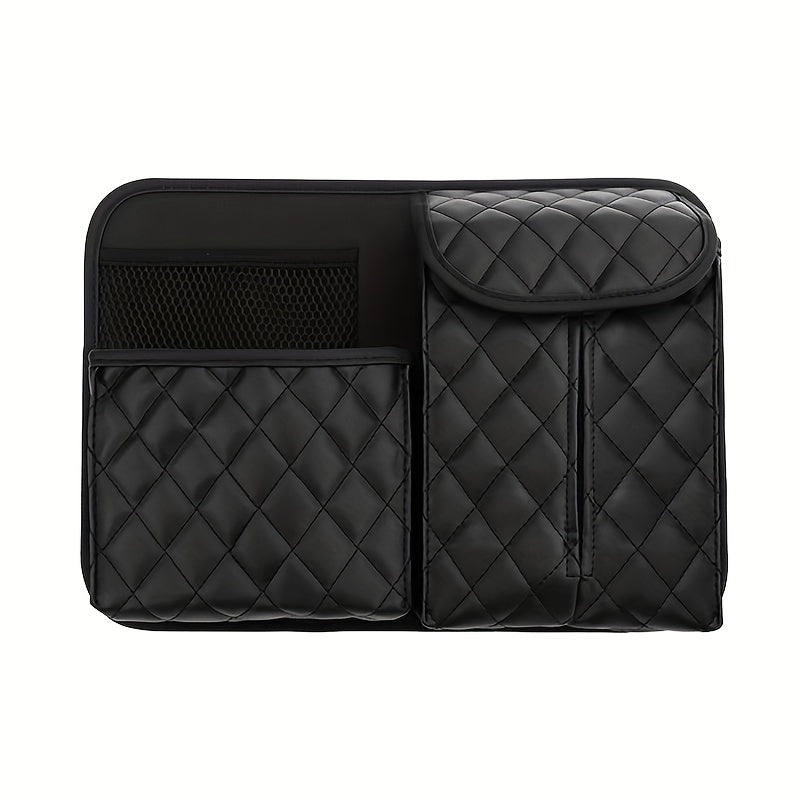 Car Seat Back Storage Bag Leather Lightweight Multifunctional Tissue Box