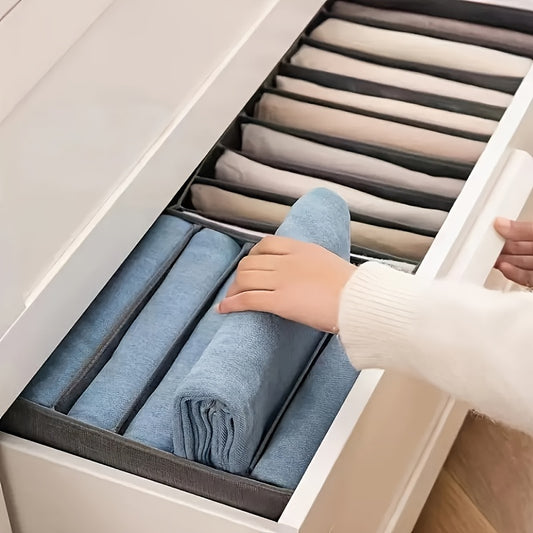 Foldable Clothes Organizer with Handle for Thin Jeans Trousers Shirts Skirts