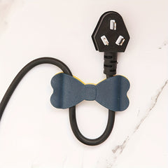 3pcs Bowknot Data Cable Managers for Home and Office