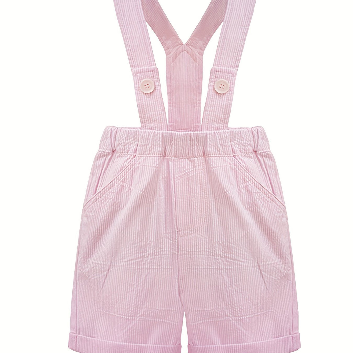 Baby Girl Striped Short Suspender Pants Summer Clothes