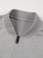 Men's Solid Sport Baseball Jacket Casual Coat Spring Autumn