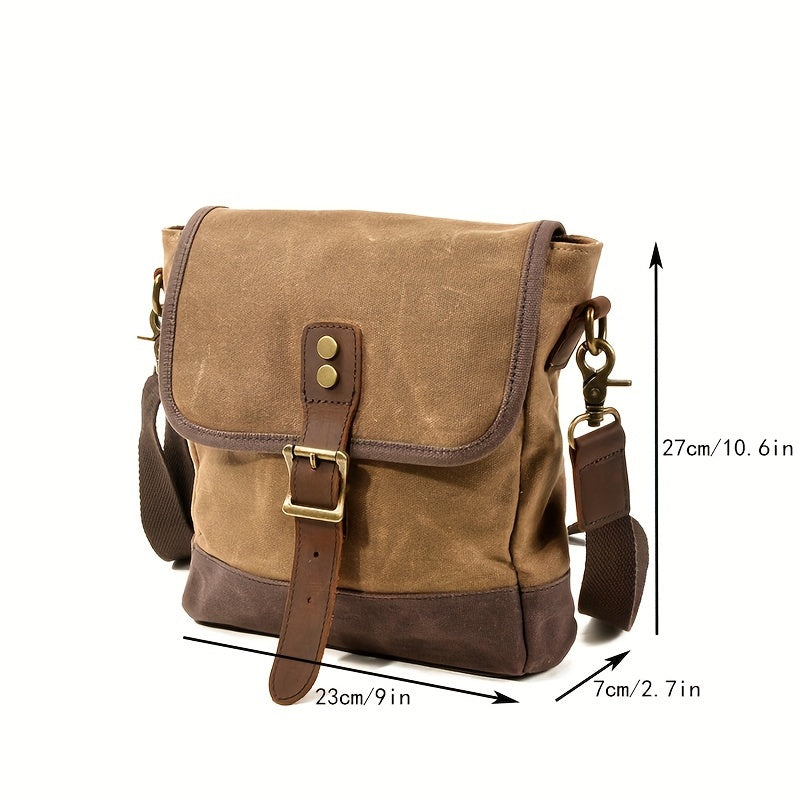 Waterproof Canvas Crossbody Bag Men Lightweight Sling Bag