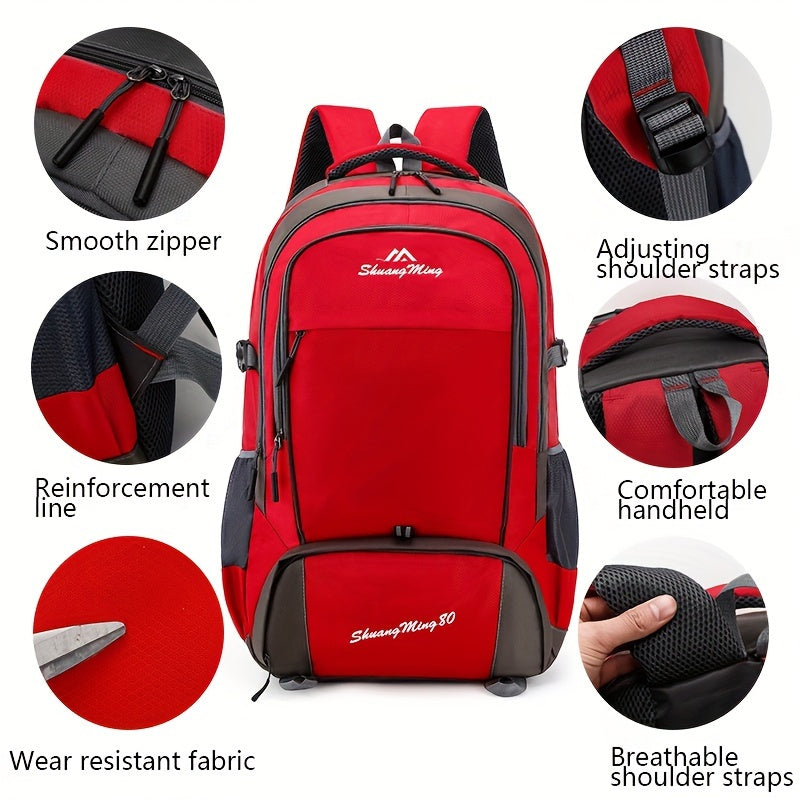 80L Outdoor Travel Backpack Camping Mountaineering Backpack