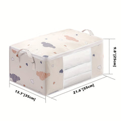 2 Large Storage Bags with Durable Handles & Thick Fabric for Clothing Blankets