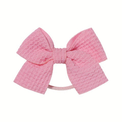 15pcs Random Bow Hair Tie Hair Bands Ponytail Holders for Baby Girls