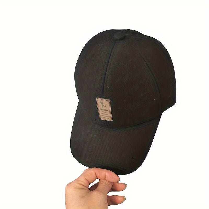 Warm Baseball Cap Earflaps Adjustable Baseball Cap