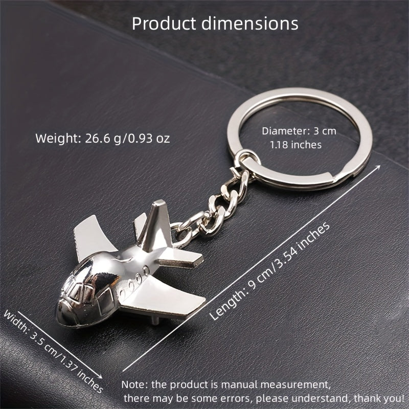 Creative Airplane Keychain for Men Backpack Car Pendant