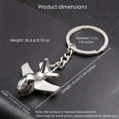 Creative Airplane Keychain for Men Backpack Car Pendant