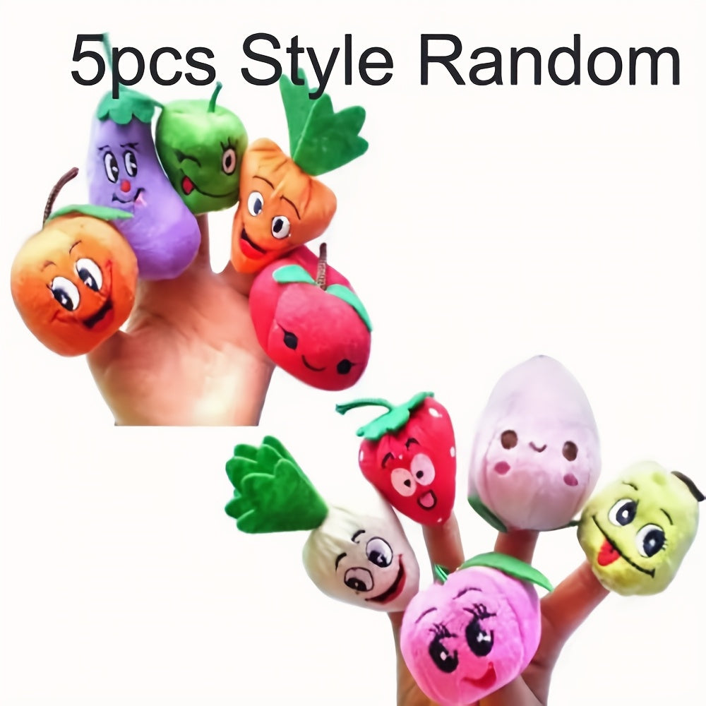 5 Cute Fruit & Veggie Finger Puppets - Teaching & Play