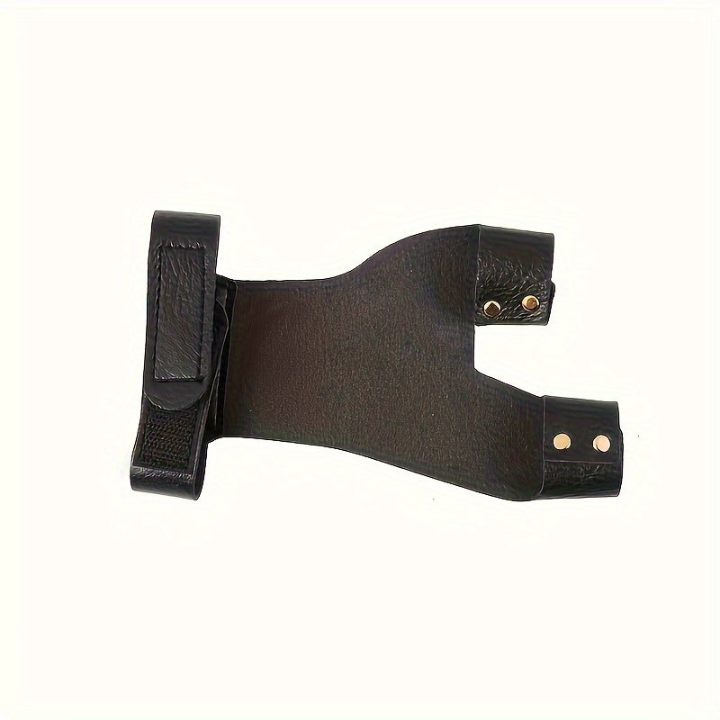 1pc PU Leather Archery Finger Protector Safe Recurve Bow And Arrow