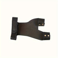 1pc PU Leather Archery Finger Protector Safe Recurve Bow And Arrow