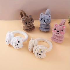 Cozy Furry Kitty Ear Warmers Hand Wash Ear Muffs