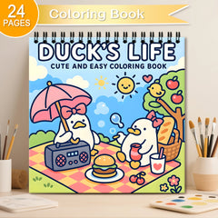 Duck's Life Coloring Book 24 Pages