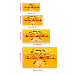 Yellow Pumpkin Pattern Carpet Easy to Clean Living Room Kitchen Fall Decor