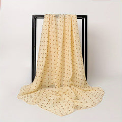 Polka Dot Silksquare Scarf Thin Breathable Shawl Soft Sunproof Scarf