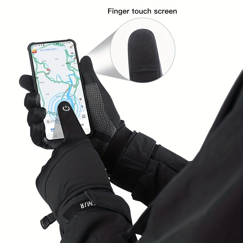 Winter Warm Touch Screen Windproof Gloves For Skiing Cycling