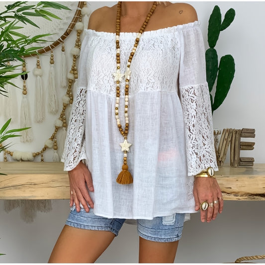 Tassel Bead Long Necklace Star Pendant Women's Accessories