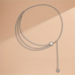 Metal Sunflower Waist Chain Tassel Chain Women Belly Chain Accessories